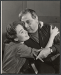 Kathleen Widdoes and Luther Adler in the stage production of A View from the Bridge