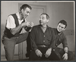 Luther Adler and unidentified others in the stage production A View from the Bridge