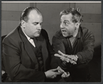 Luther Adler and unidentified in the stage production A View from the Bridge