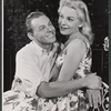 Conrad Janis and Joan Marshall in the stage production A Visit to a Small Planet