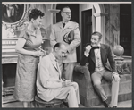 Sibyl Bowan, Philip Coolidge, Edward Andrews and Cyril Ritchard in the stage production A Visit to a Small Planet