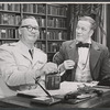 Edward Andrews and Cyril Ritchard in the stage production A Visit to a Small Planet