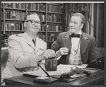 Edward Andrews and Cyril Ritchard in the stage production A Visit to a Small Planet