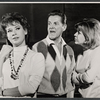 Lois Nettleton, Bob Cummings and Arlene Golonka in rehearsal for the stage production The Wayward Stork