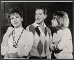 Lois Nettleton, Bob Cummings and Arlene Golonka in rehearsal for the stage production The Wayward Stork