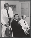 Gary Pillar, Bob Cummings and Bernie West in the stage production The Wayward Stork