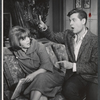 Arlene Golonka and Bob Cummings in the stage production The Wayward Stork