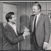 Bob Cummings and Art Lund in the stage production The Wayward Stork