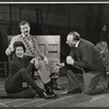 Carmen Alvarez, Robert Preston and Alex Segal in rehearsal for the stage production We Take the Town