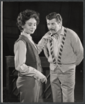 Kathleen Widdoes and Robert Preston in rehearsal for the stage production We Take the Town