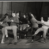 Scene from rehearsal for the stage production We Take the Town