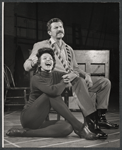 Carmen Alvarez and Robert Preston in rehearsal for the stage production We Take the Town