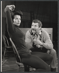 Carmen Alvarez and Robert Preston in rehearsal for the stage production We Take the Town