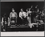 John Cullum, Robert Preston, Carmen Alavarez [center] and unidentified others in the stage production We Take the Town