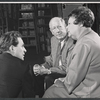 Paul Ford, Philippa Bevans and unidentified in rehearsal for the stage production What Did We Do Wrong?