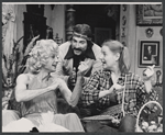Jake Dengel, Gabriel Dell and Jane Sanford in the stage production Where Do We Go From Here?
