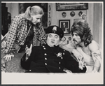 Jane Sanford, Kenneth McMillan and Gabriel Dell in the stage production Where Do We Go From Here?