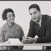 Vinie Burrows and Earle Hyman in rehearsal for the stage production The Worlds of Shakespeare