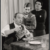 Eli Mintz, Barbara Dana and Joseph Ragno in the stage production A Worm in Horseradish