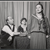 Eli Mintz, Jeanne Asch and Barbara Dana in the stage production A Worm in Horseradish