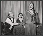 Eli Mintz, Jeanne Asch and Barbara Dana in the stage production A Worm in Horseradish