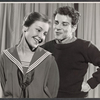 Barbara Dana and Joseph Ragno in the stage production A Worm in Horseradish