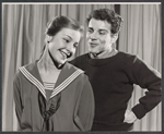 Barbara Dana and Joseph Ragno in the stage production A Worm in Horseradish