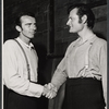 Ralston Hill and Darrel Sandeen in the stage production The Young Abe Lincoln