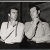 Ralston Hill and Darrel Sandeen in the stage production The Young Abe Lincoln