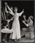 Barbara Woodell and unidentified others in the stage production The Young Abe Lincoln