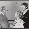 Harold Prince, Barbara Baxley and John Raitt in rehearsal for the 1968 tour of the stage production Zorba