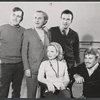 John Kander, Joseph Stein, Fred Ebb, Barbara Baxley and John Raitt in rehearsal for the 1968 tour of the stage production Zorba