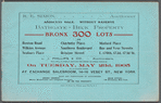 Absolute Sale. Without Reserve. Bathgate-Beck Property. Bronx 300 Lots.