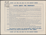 Absolute Auction Sale of the 329 Lots of the Estate of Bowie Dash on and adjacent to Broadway, between 236th and 240th St. and Spuyten Duyvil Parkway and 244th St.