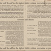 Trustees Sale of 1669 Lots to be sold by order of The Farmers Loan & Trust Co. as Trustees under Trust created by William Waldorf Astor at Absolute and Peremptory Auction Sale