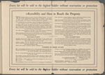 Trustees Sale of 1669 Lots to be sold by order of The Farmers Loan & Trust Co. as Trustees under Trust created by William Waldorf Astor at Absolute and Peremptory Auction Sale