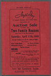 Auction Sale of thirty (30) Two Family Houses, each house to be sold separately[...]Also 32 vacant lots adjoining the houses