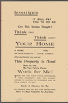 Auction Sale of thirty (30) Two Family Houses, each house to be sold separately[...]Also 32 vacant lots adjoining the houses