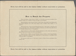 Auction Sale of Morris Park Race Trac, Bronx Borough, New York City. Consisting of 3019 Lots, Several Dwellings and other Buildings under Approval of the Supreme Court by agreement with the Banking Department of the State of New York, Liquidators of the Carnegie Trust Co. and the North Bank of NY