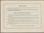 Supreme Court Partition Sale, Adam Wiener Esq. Referee. Of the Van Cortlandt Estate. 719 Lots and One Dwelling Absolutely without Reserve. Van Cortlandt  Park South, Jerome Park Reservoir and Adjacent Streets and Avenues.