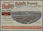 Absolute Sale without reserve By Order of the Kingsbridge Real Estate Co. comprising the Whole of their Real Estate Holdings. The Bailey Estate Property at Kingsbridge.. 305 Lots. [Catalog No. 522]