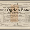 Ogden Estate, Partition Sale. 10 Large Parcels of Water Front Property, Harlem River, Borough of the Bronx, New York City.
