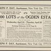 Ogden Estate, Partition Sale. 1100 (1500?) Lots. Borough of the Bronx, New York City.