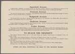 Auction Sale of the Est. of Lewis Gouverneur Morris at Morris Heights, Bronx Borough NYC, by Order of the New York Life Insurance & Trust Co. Trustee and other owners. ... 175 Lots