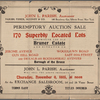 Peremptory Auction Sale of 170 Superbly Located Lots comprising the old Bruner Estate and situated on Jerome Ave, Woodlawn Road, Gun Hill Road, East 212th St, and De Kalb and Rochambeau Avenues.