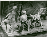 Art Ostrin, Zoe Caldwell, and Kate Reid in the stage production Slapstick Tragedy (The Gnadiges Fraulein)