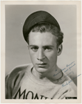 Publicity photograph of Charles Duncan during production of the motion picture Little Tough Guys in Society (1938). Inscribed by his mother (Estelle Duncan) to Chamberlain Brown sometime after Duncan's death in 1942.