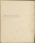Commonplace Book. Jan. 1826 - Jun. 1826.