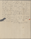 [Peabody, Elizabeth Palmer,] mother, AL to SAPH. with ALS from MTPM. [Mar.? 1843]