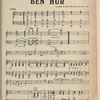 Music score for Fred Niblo's Metro-Goldwyn-Mayer production of Ben Hur